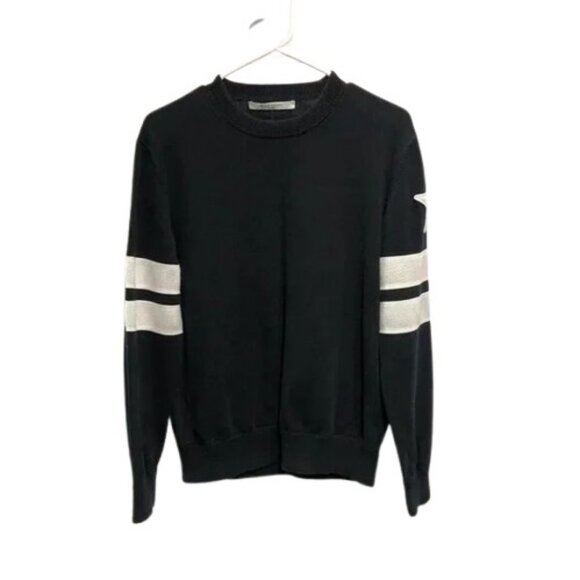 Givenchy black banded sleeve crew neck sweater size L - Picture 5 of 10